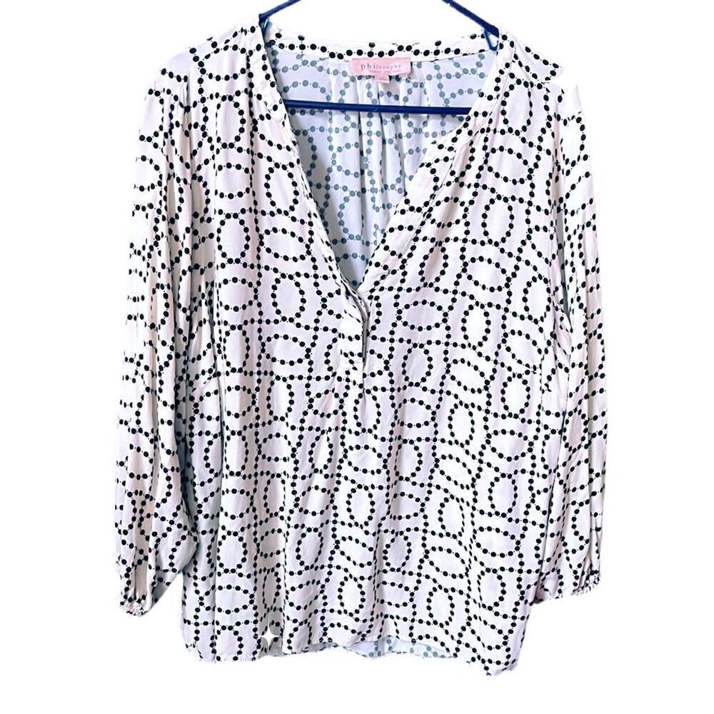 Philosophy woman size 3X blouse pop over style blouse